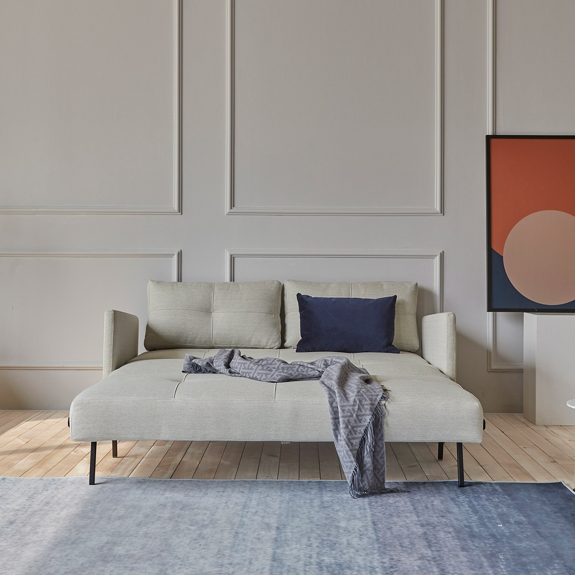 Cubed Deluxe Sofa Bed with Arms - Thumbnail 2