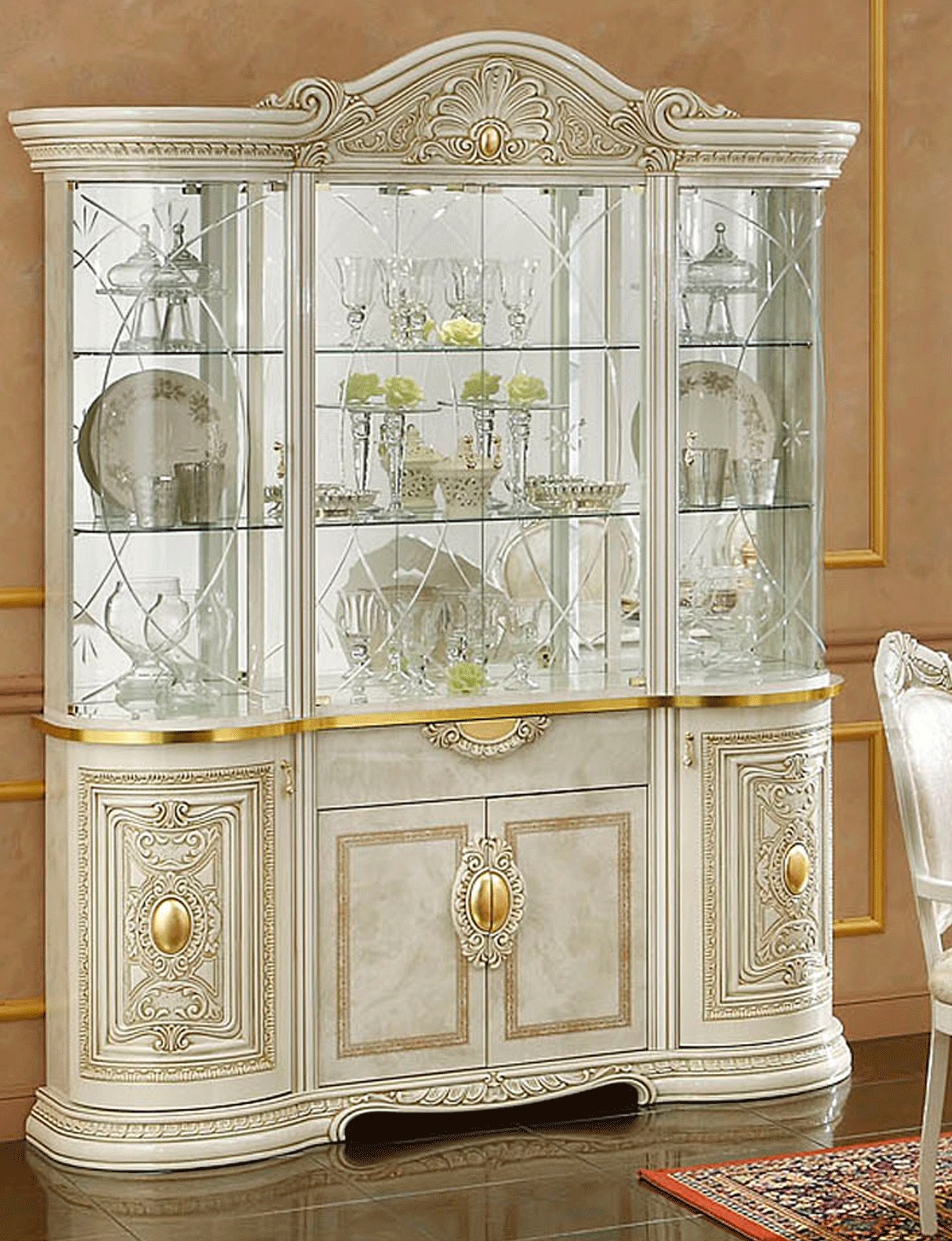 Leonardo 4 Door China Cabinet - Thumbnail 3