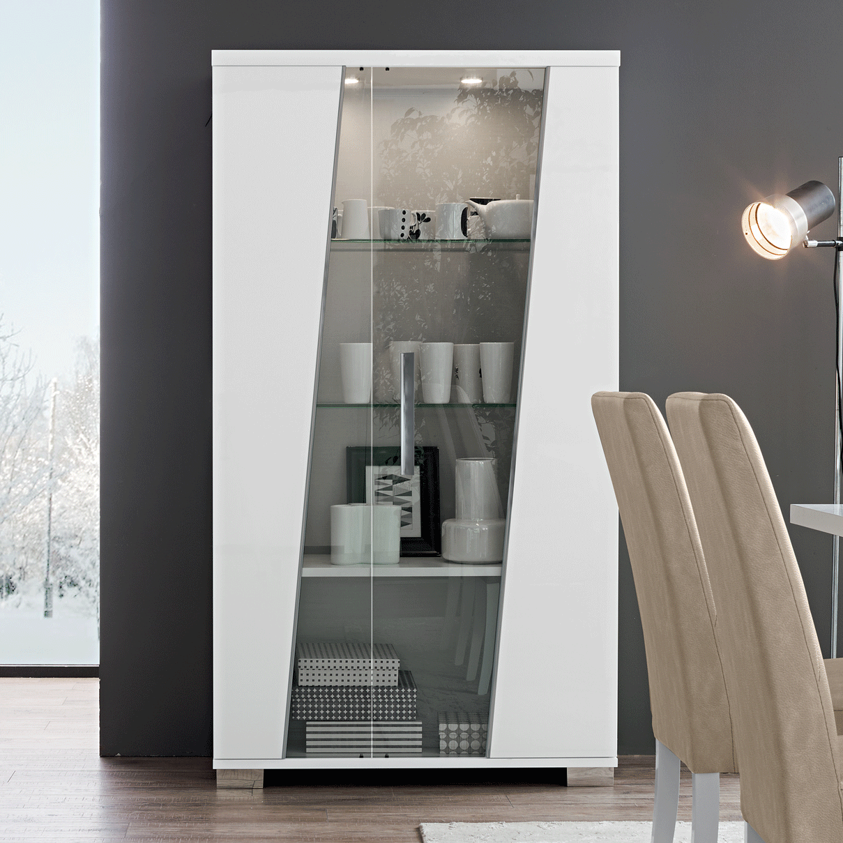 Lisa 2-Door China Cabinet - Thumbnail 4