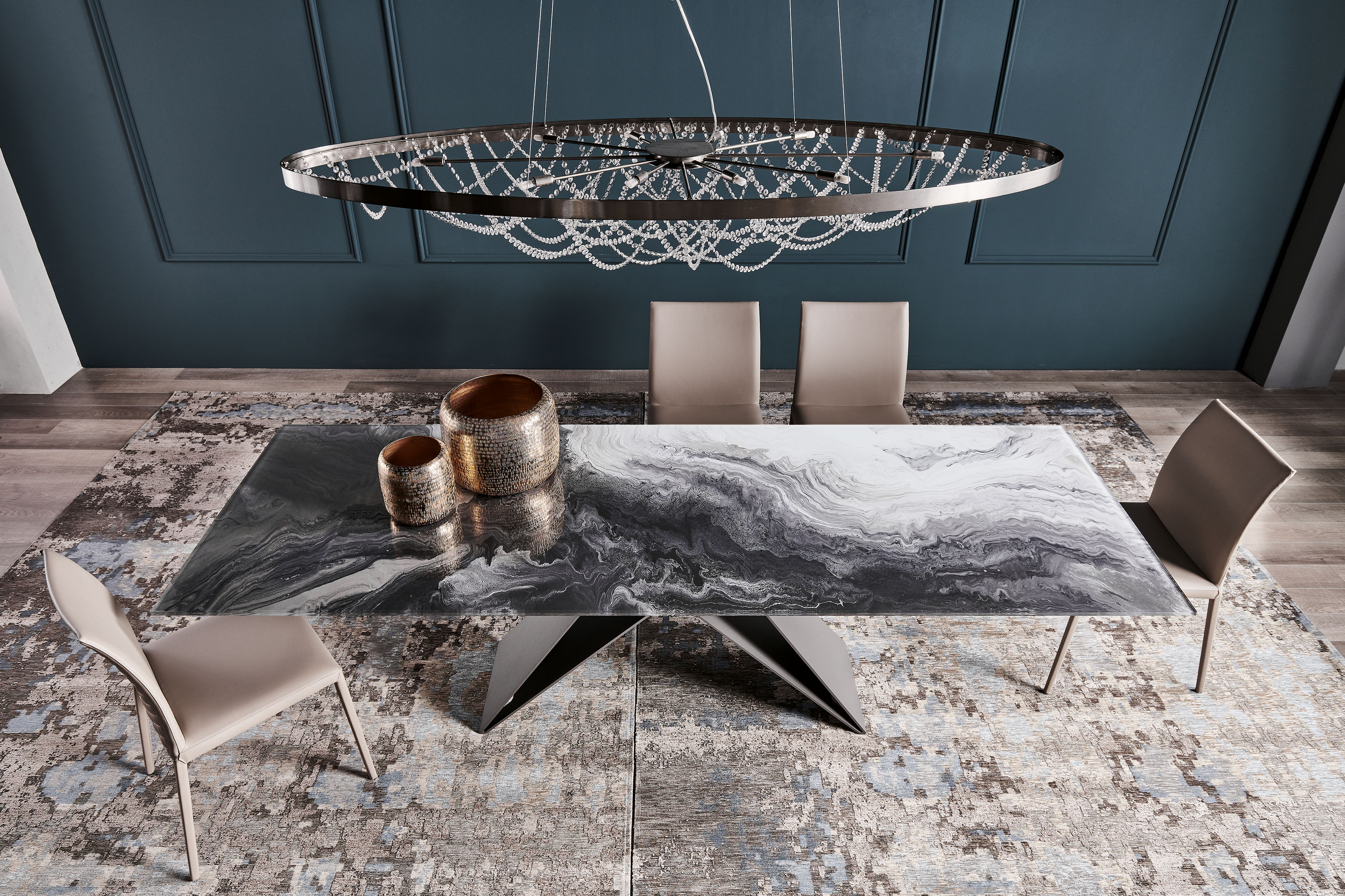 Premier CrystalArt Dining Table