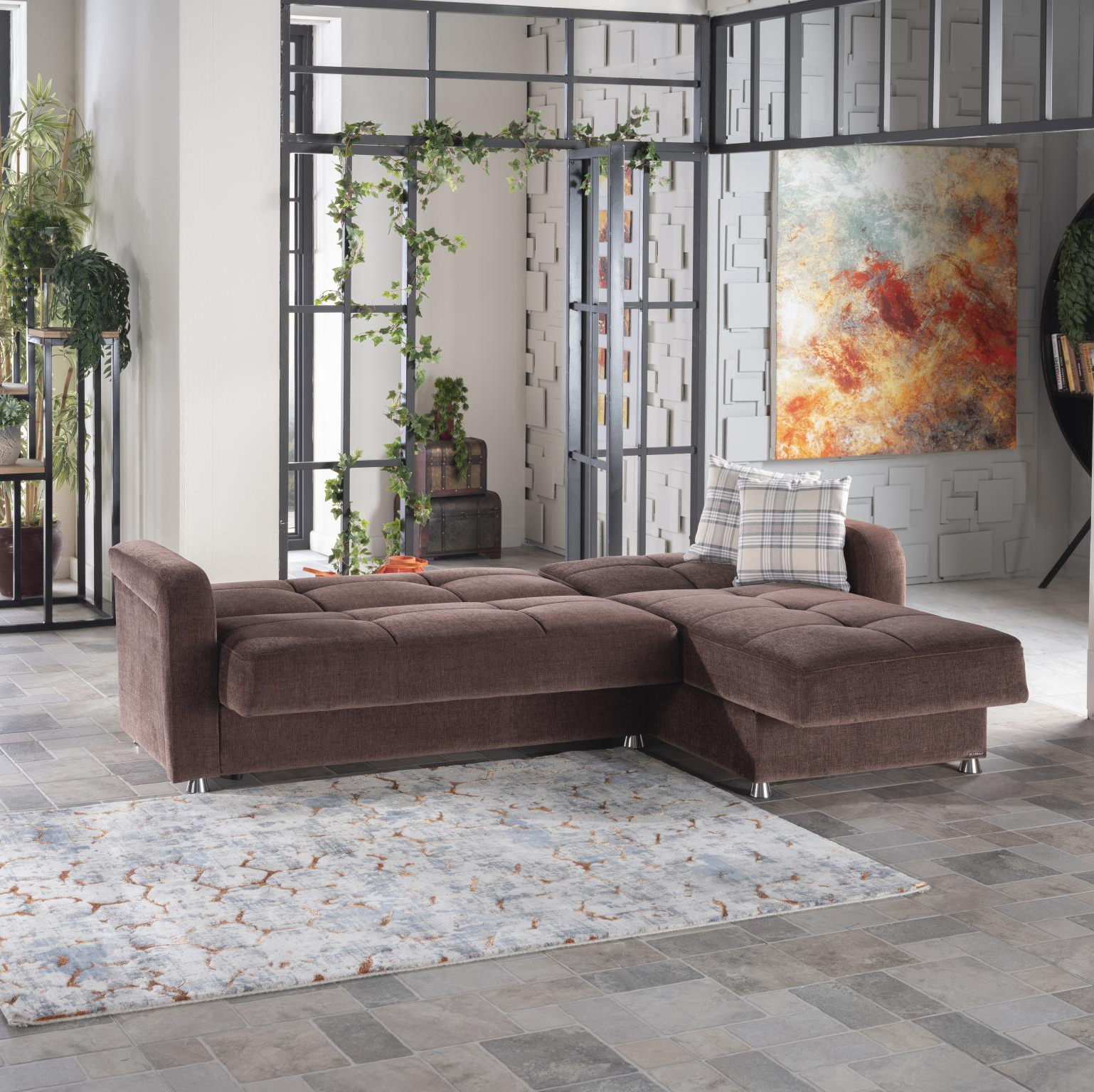 ビリービーブラウン Vision Sectional-Bed in Jennifer Brown by Bellona