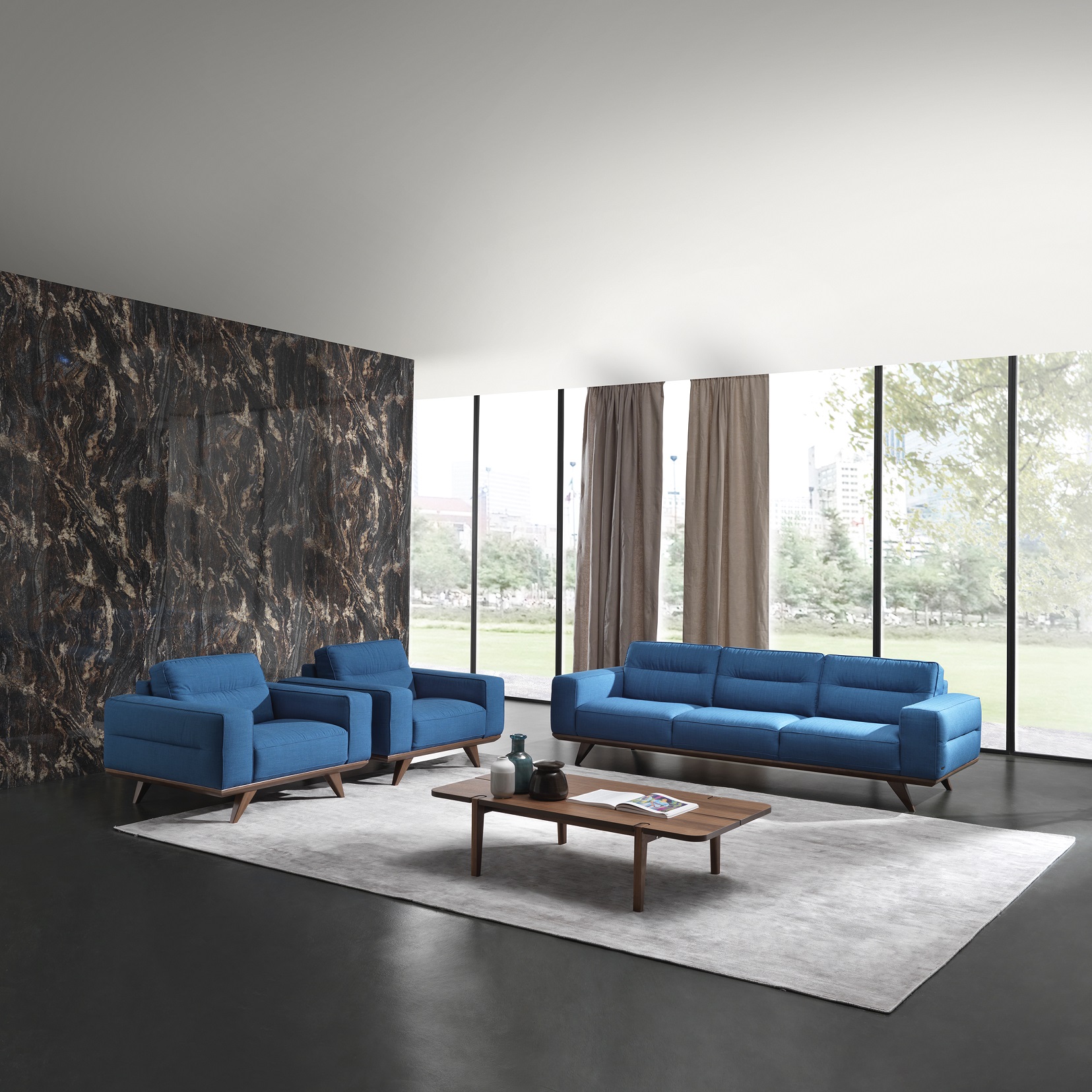 Adrenalina Fabric Sofa - Thumbnail 3