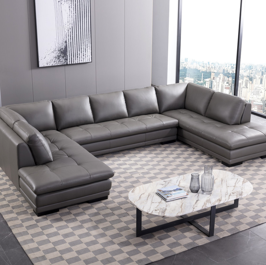 ML157 Leather Sofa Sectional - Thumbnail 4