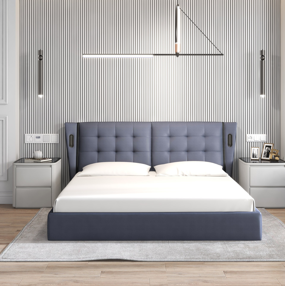 Milan Leather Bed - Thumbnail 5