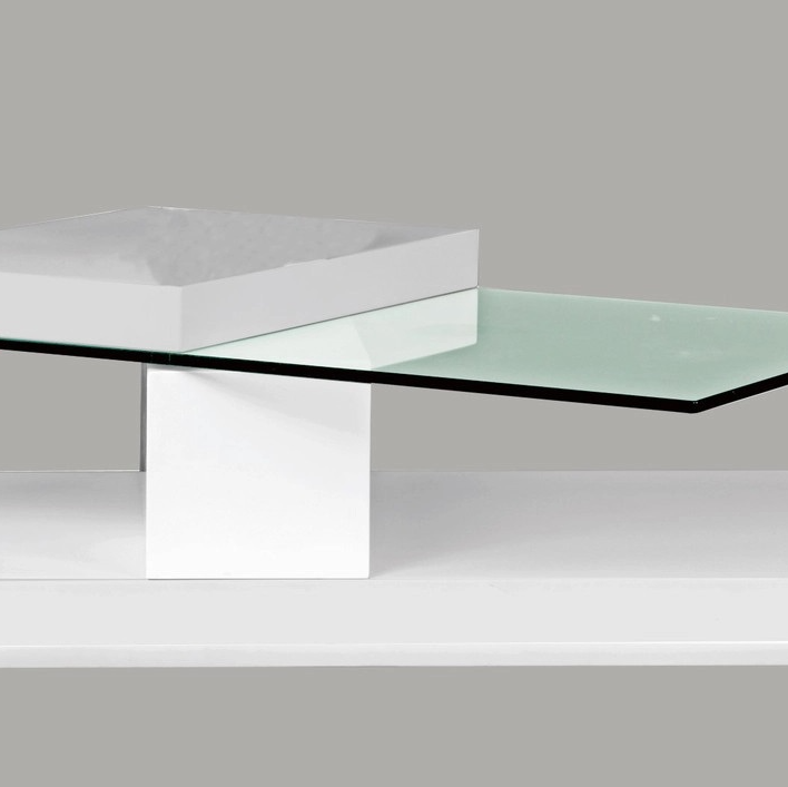 Swing Glass/Wood Coffee Table - Thumbnail 3