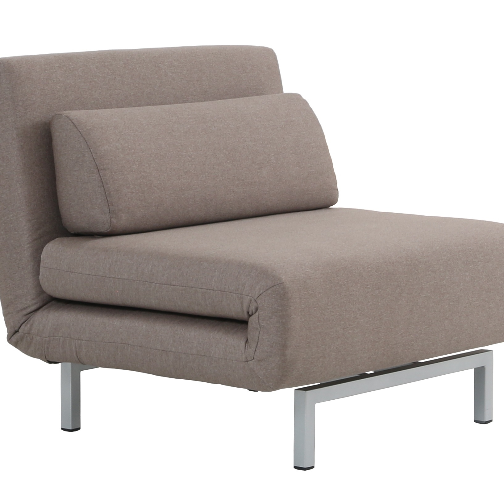 Premium Chair Bed LK06-1 in Beige Fabric - Thumbnail 3