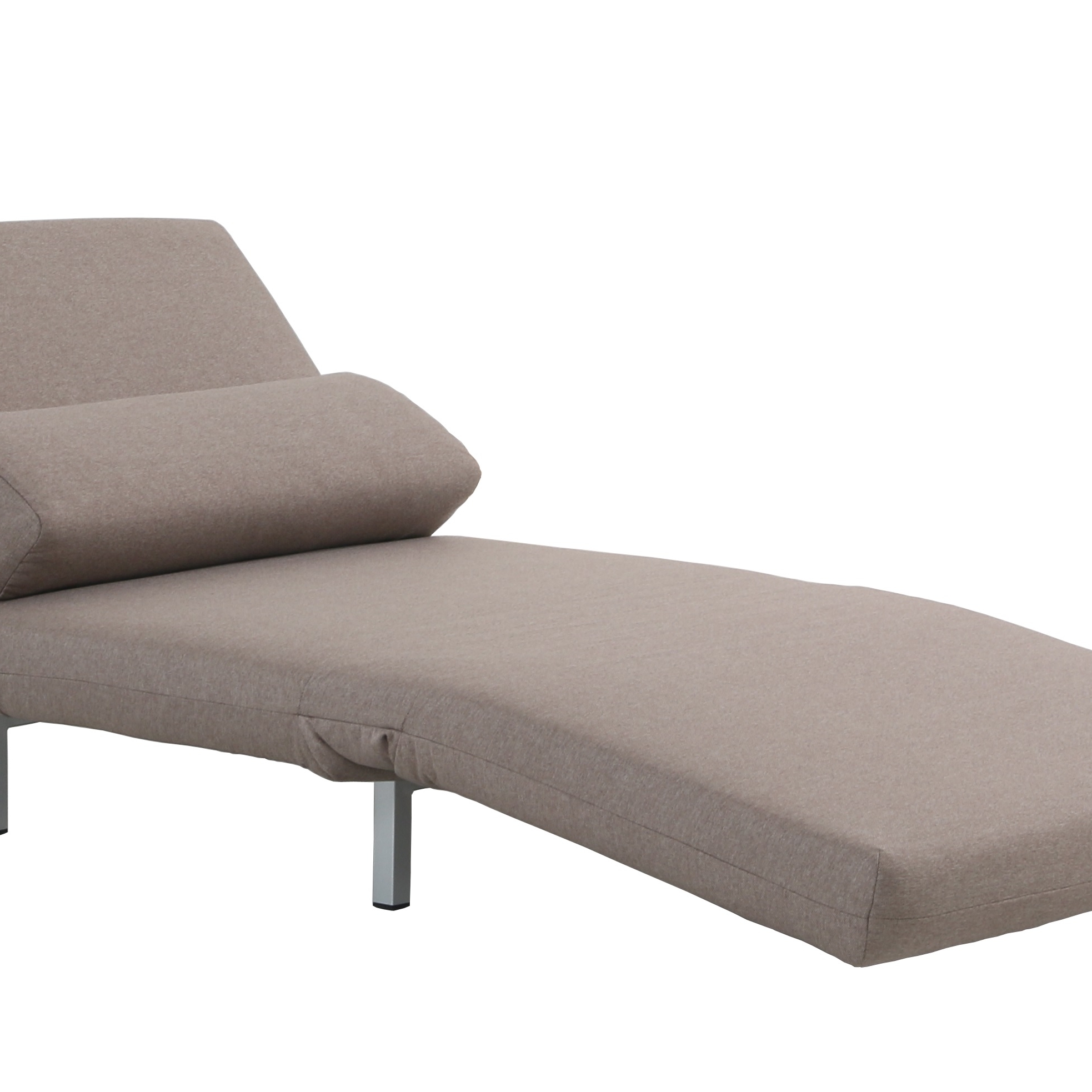 Premium Chair Bed LK06-1 in Beige Fabric - Thumbnail 5