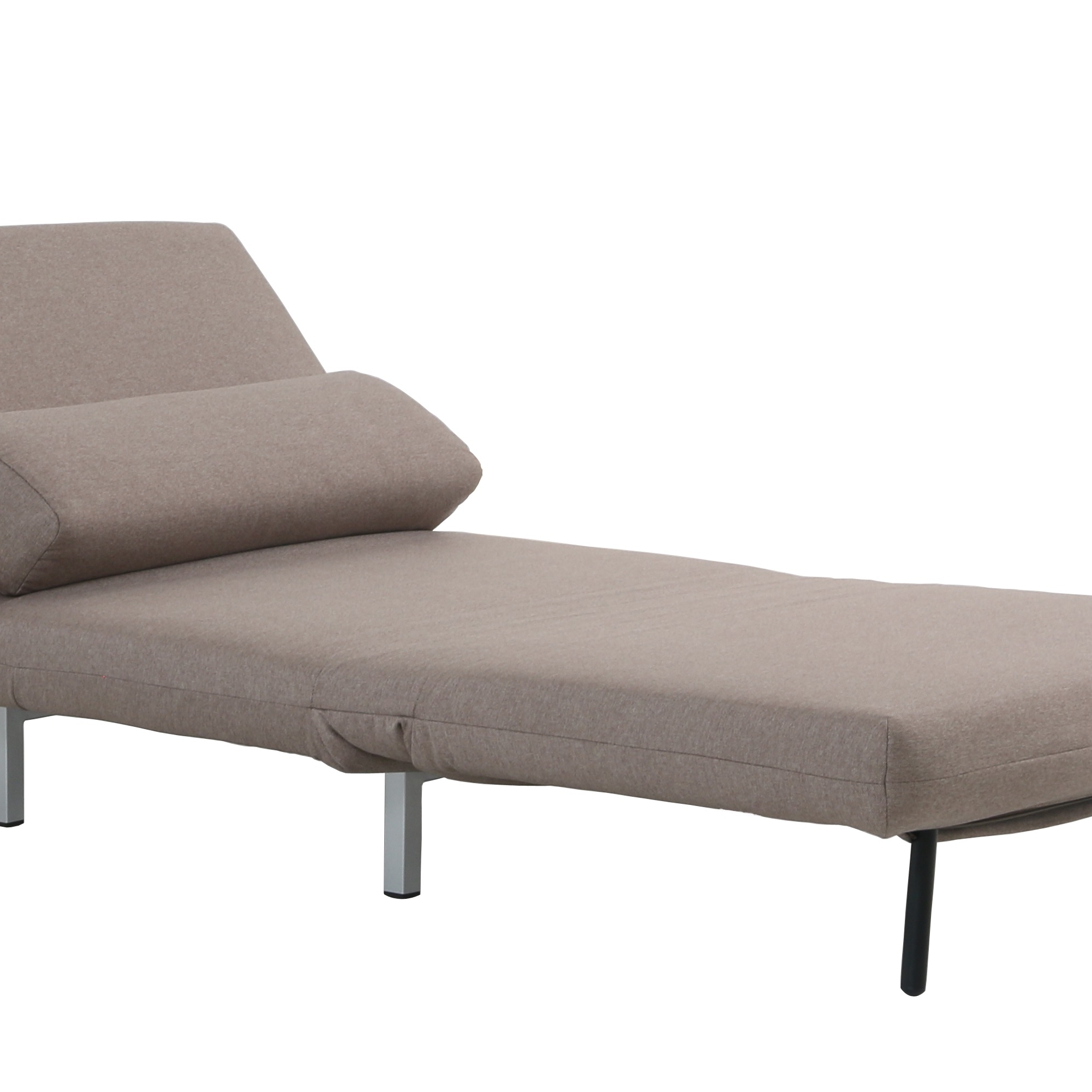 Premium Chair Bed LK06-1 in Beige Fabric - Thumbnail 4