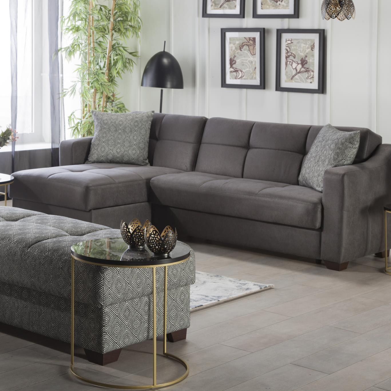 ビリービーブラウン Vision Sectional-Bed in Jennifer Brown by Bellona