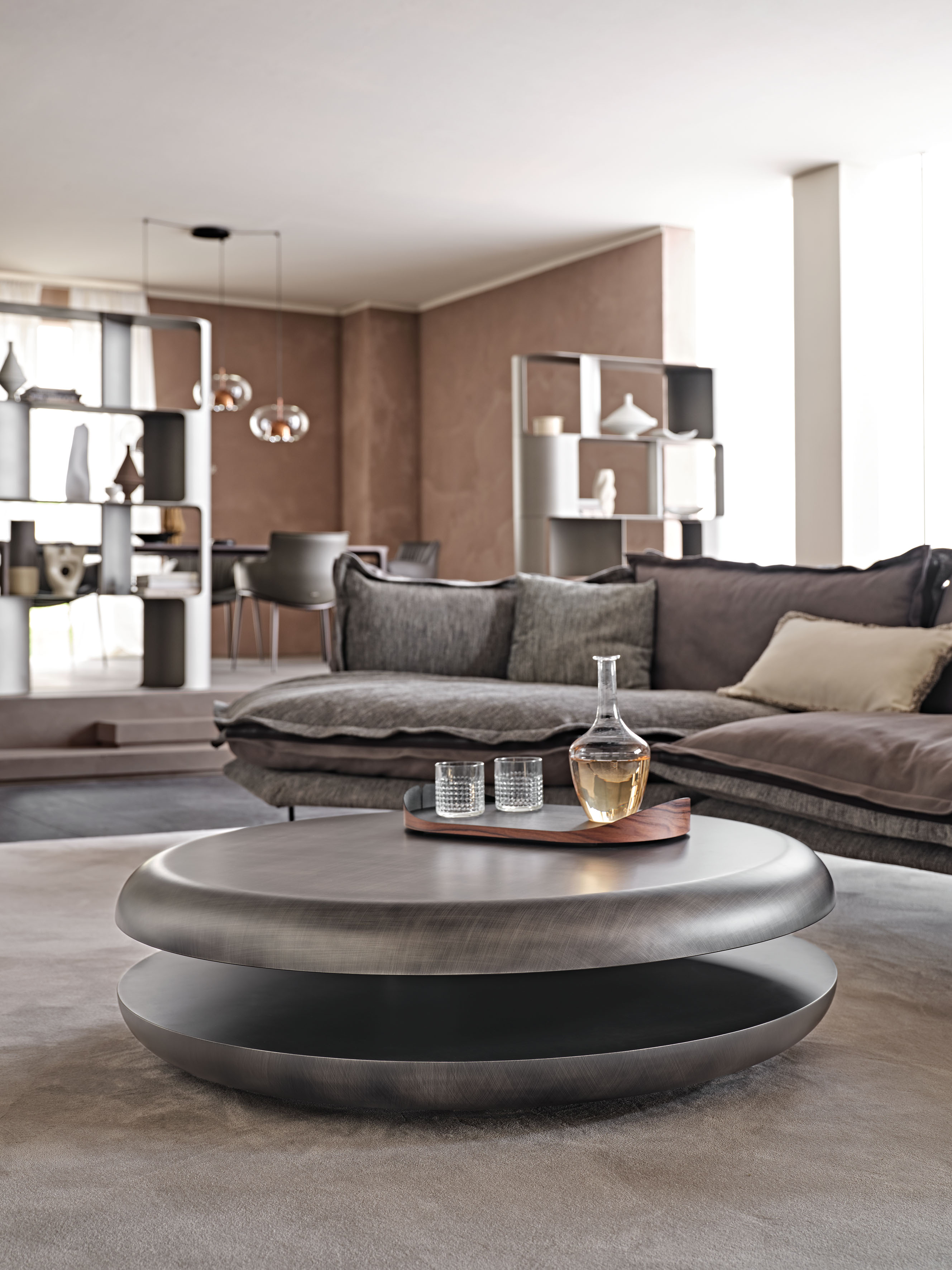 Cattelan Italia Yo-yo Brushed Coffee Table