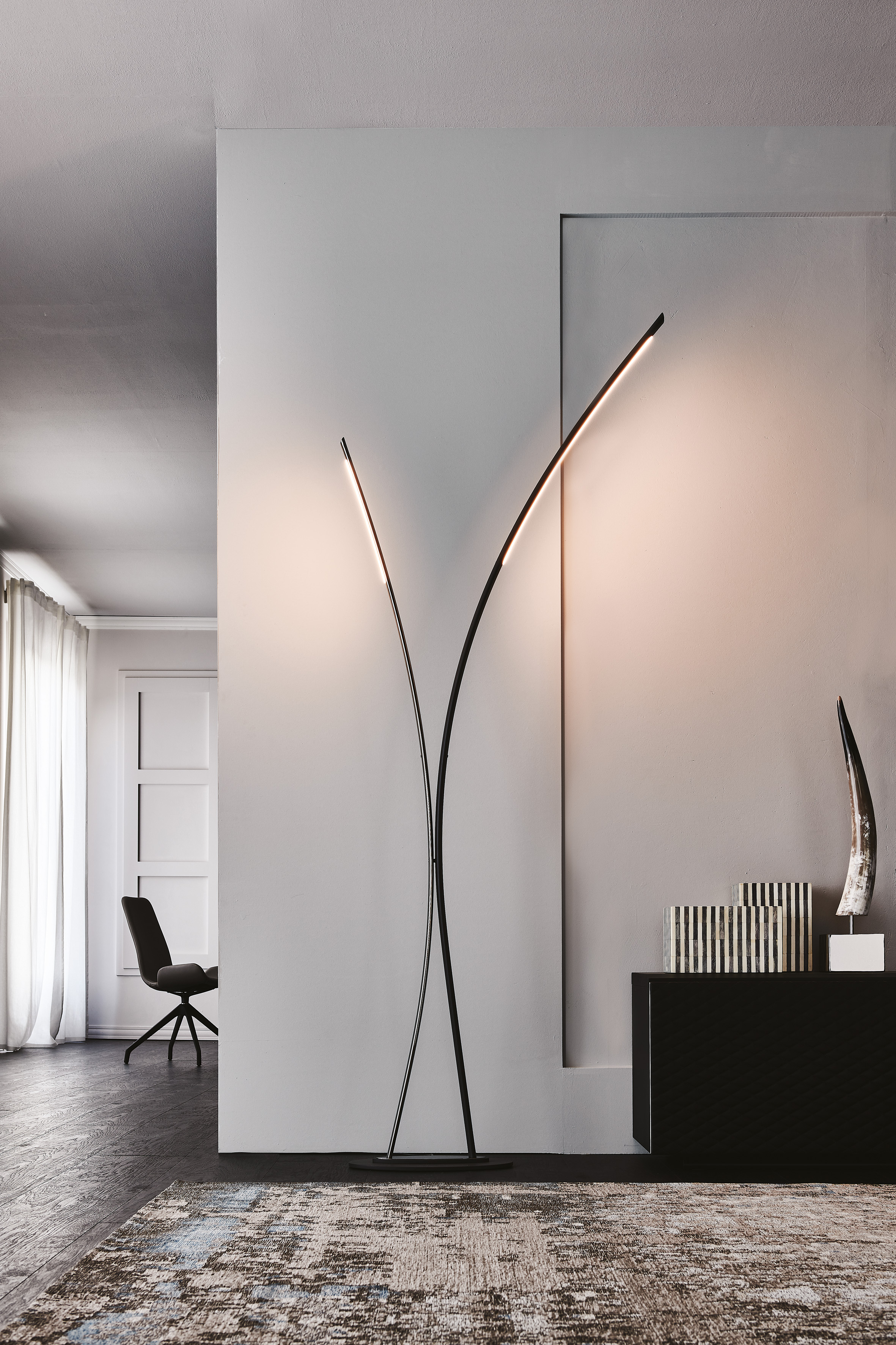 Twin Floor Lamp