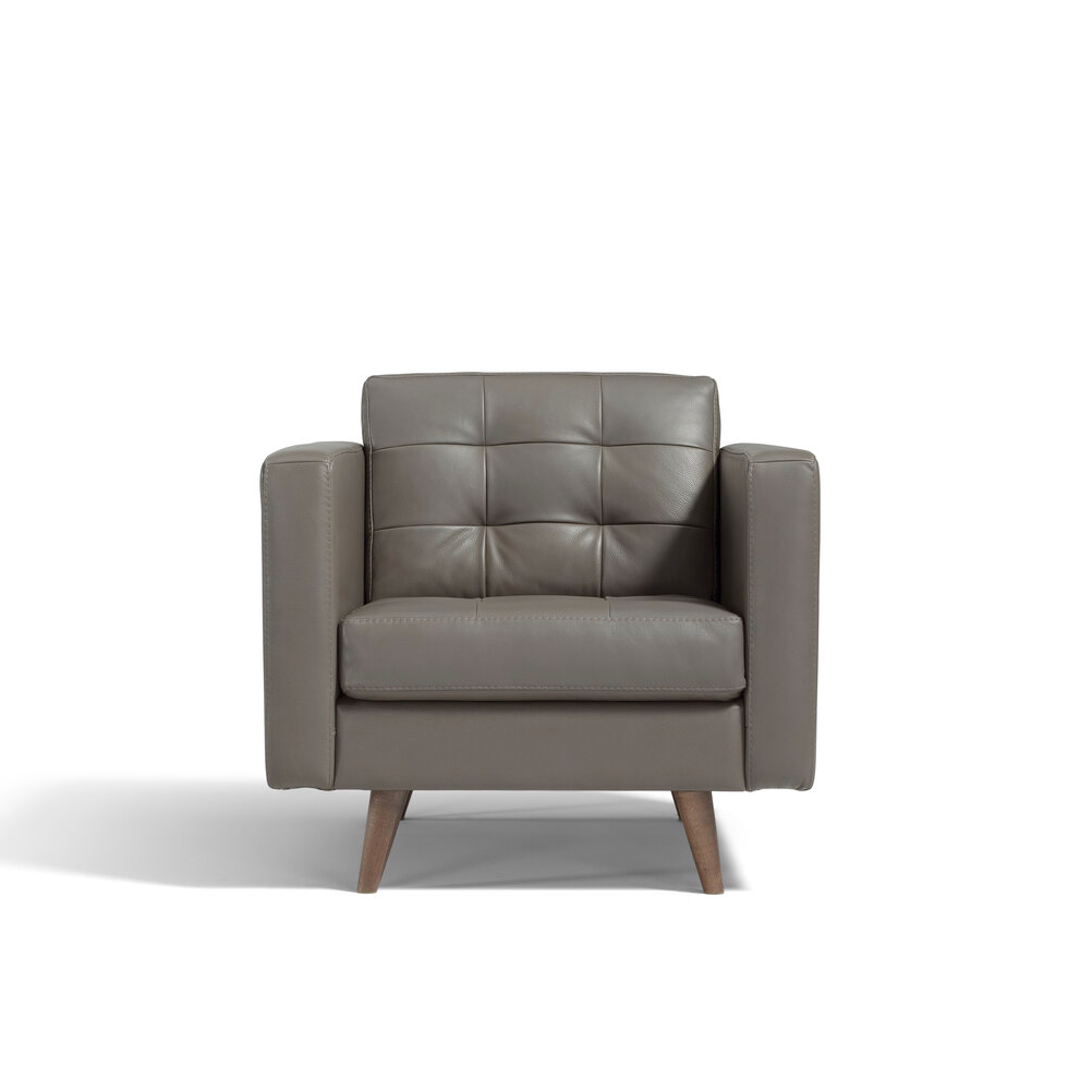 Viola Leather Armchair - Thumbnail 5