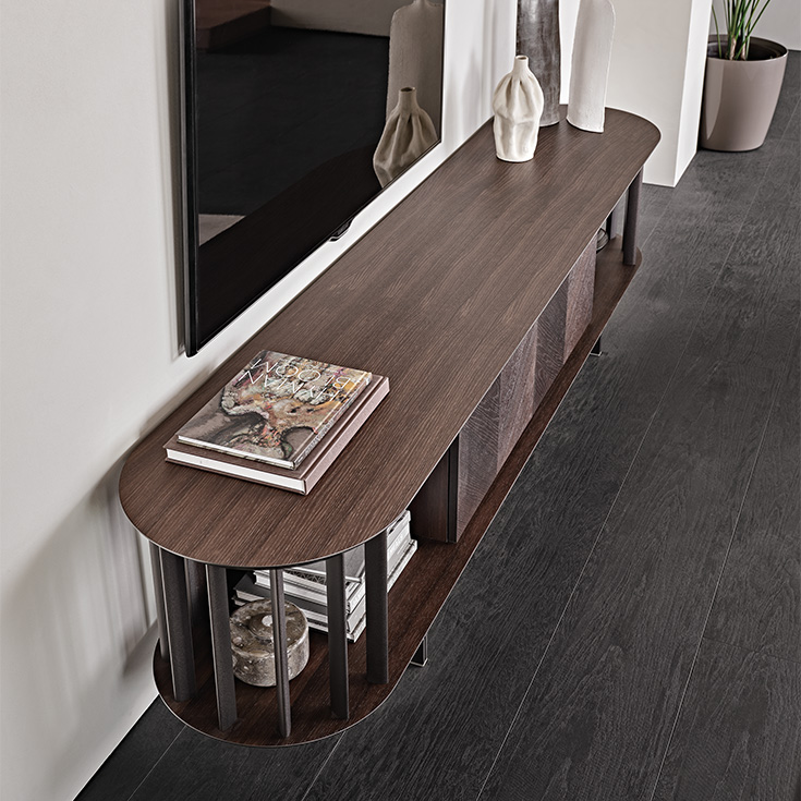 Costes Modern Wooden TV Stand - Thumbnail 4