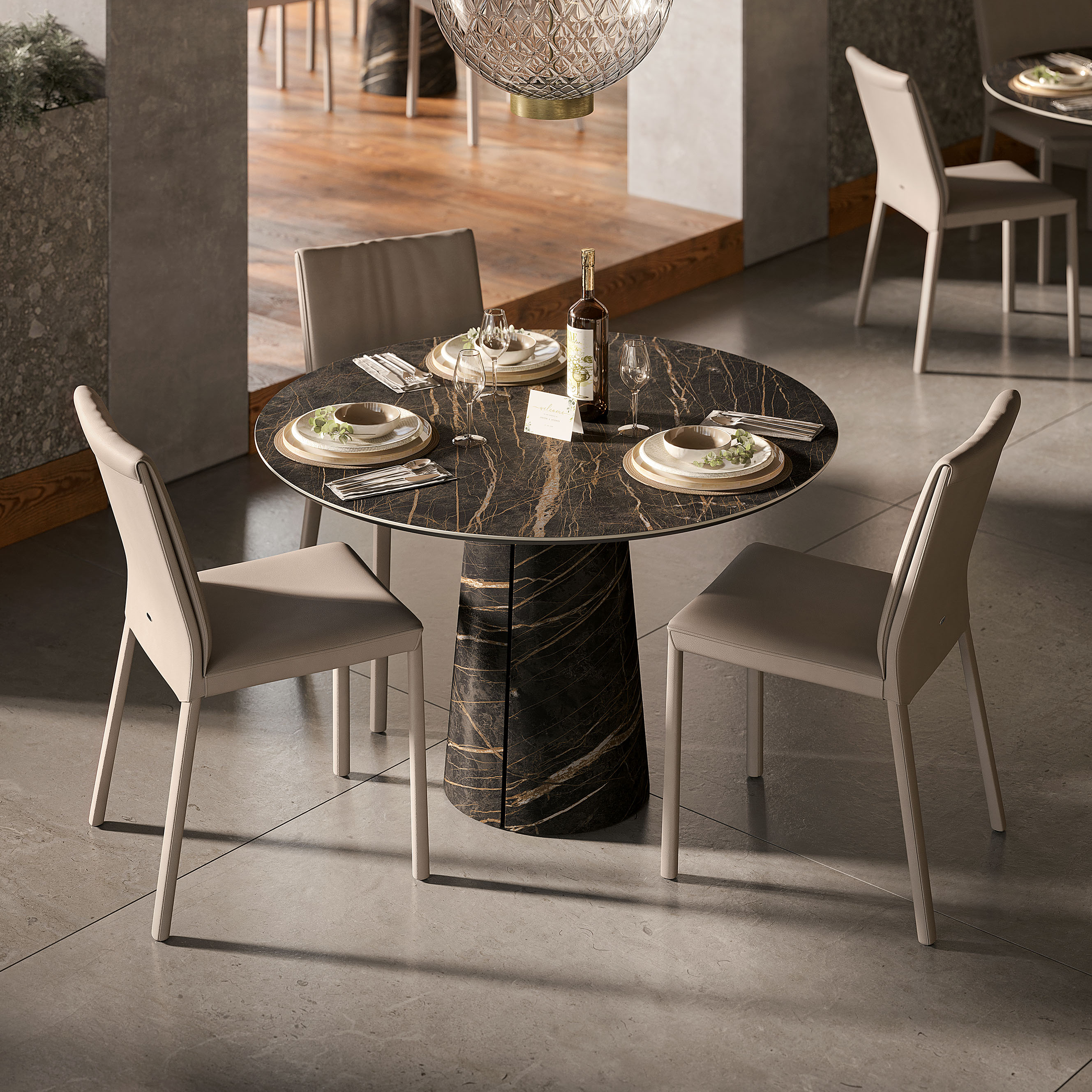 Cuba Keramik Bistrot Table - Thumbnail 4