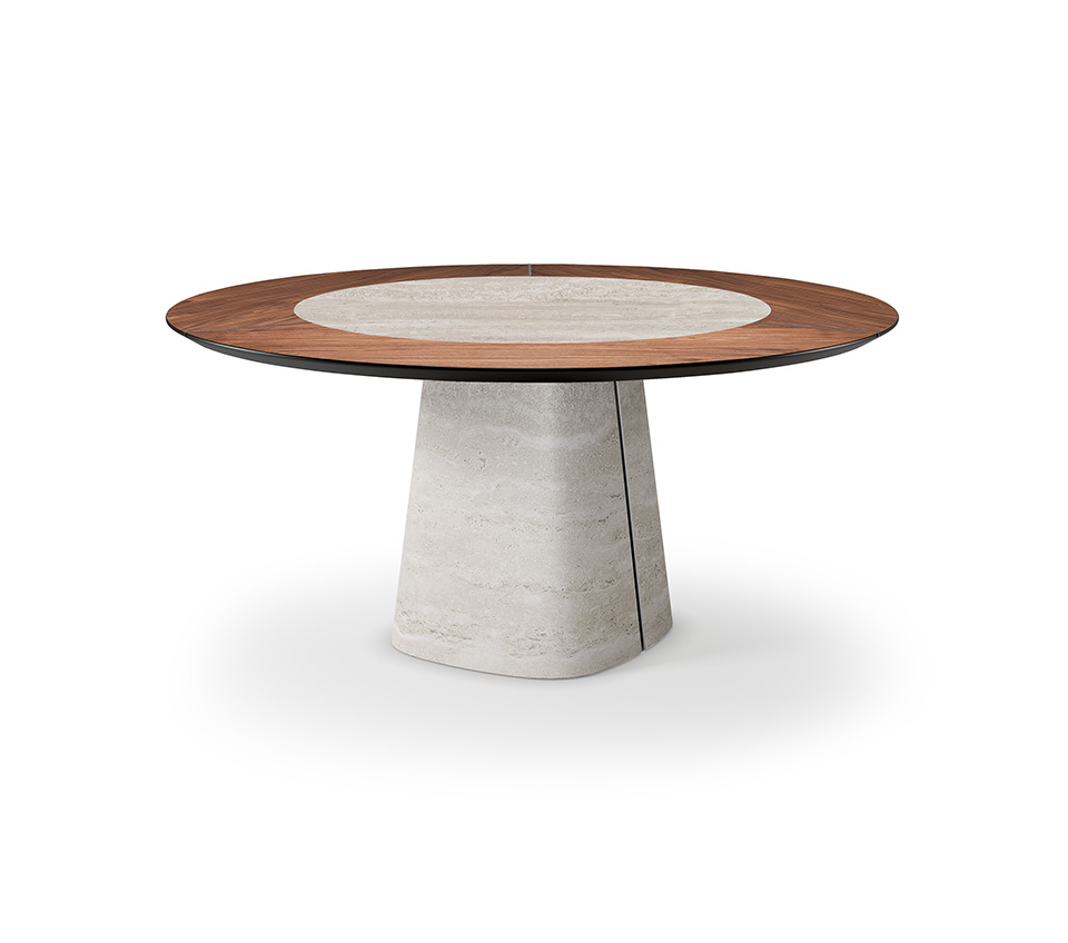 Rado Ker-Wood Round Dining Table - Thumbnail 4