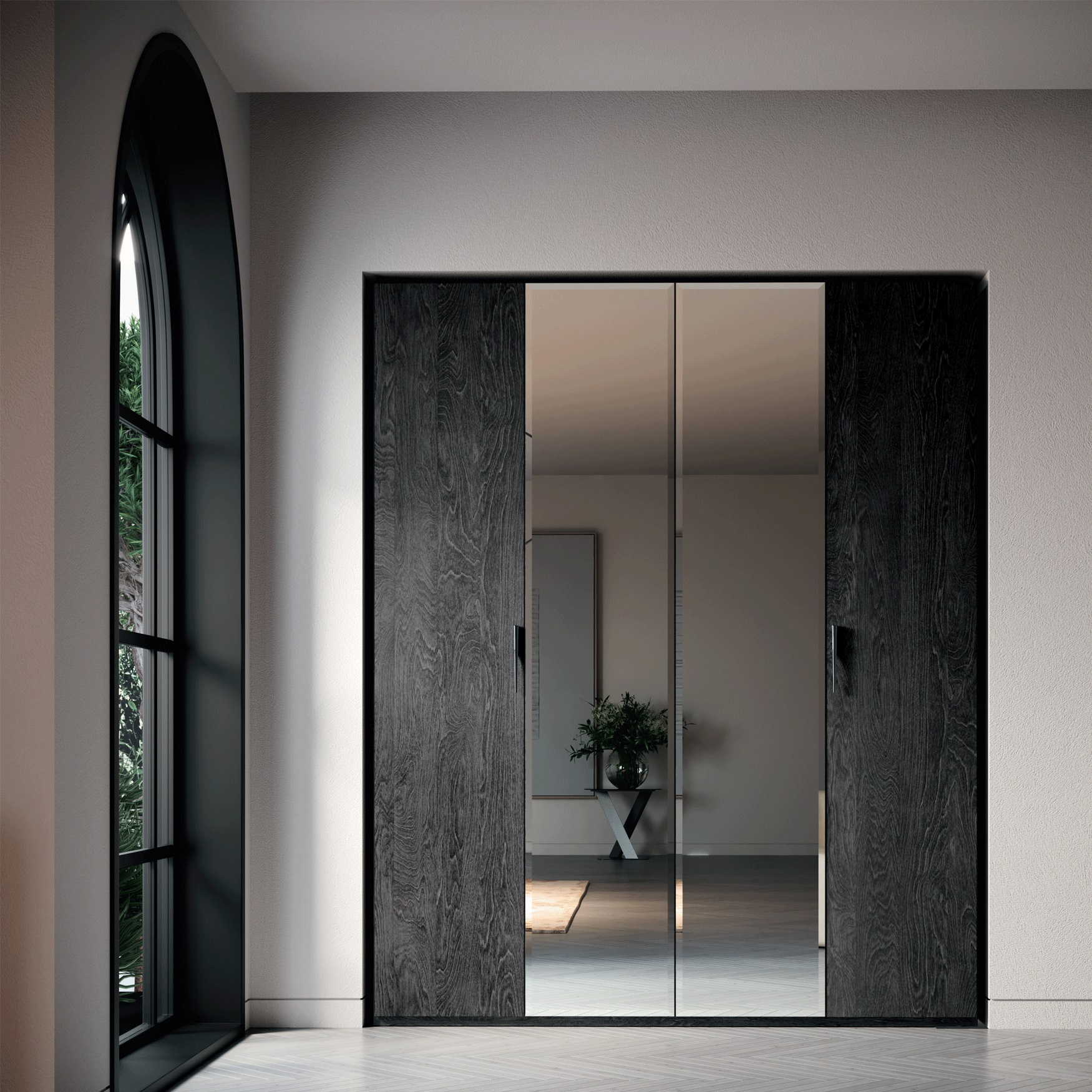 Onda 4-Door Wardrobe - Thumbnail 5