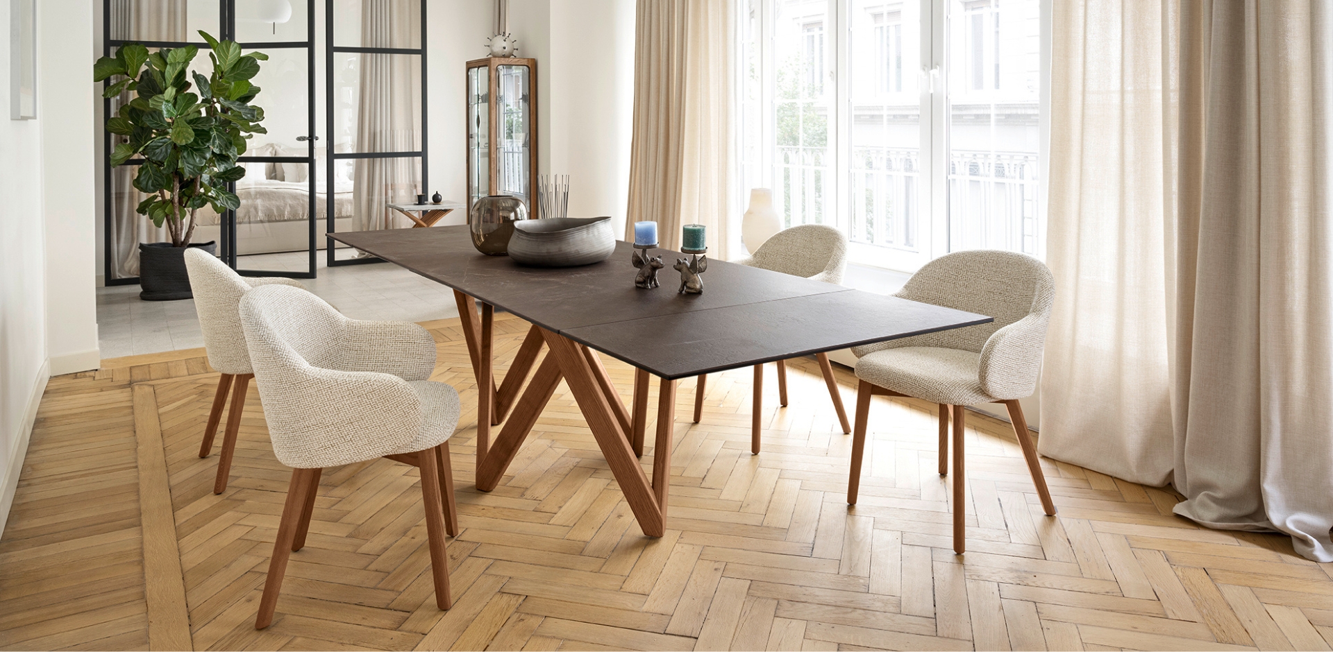 CS2212 Holly Fab Dining Chair - Thumbnail 2