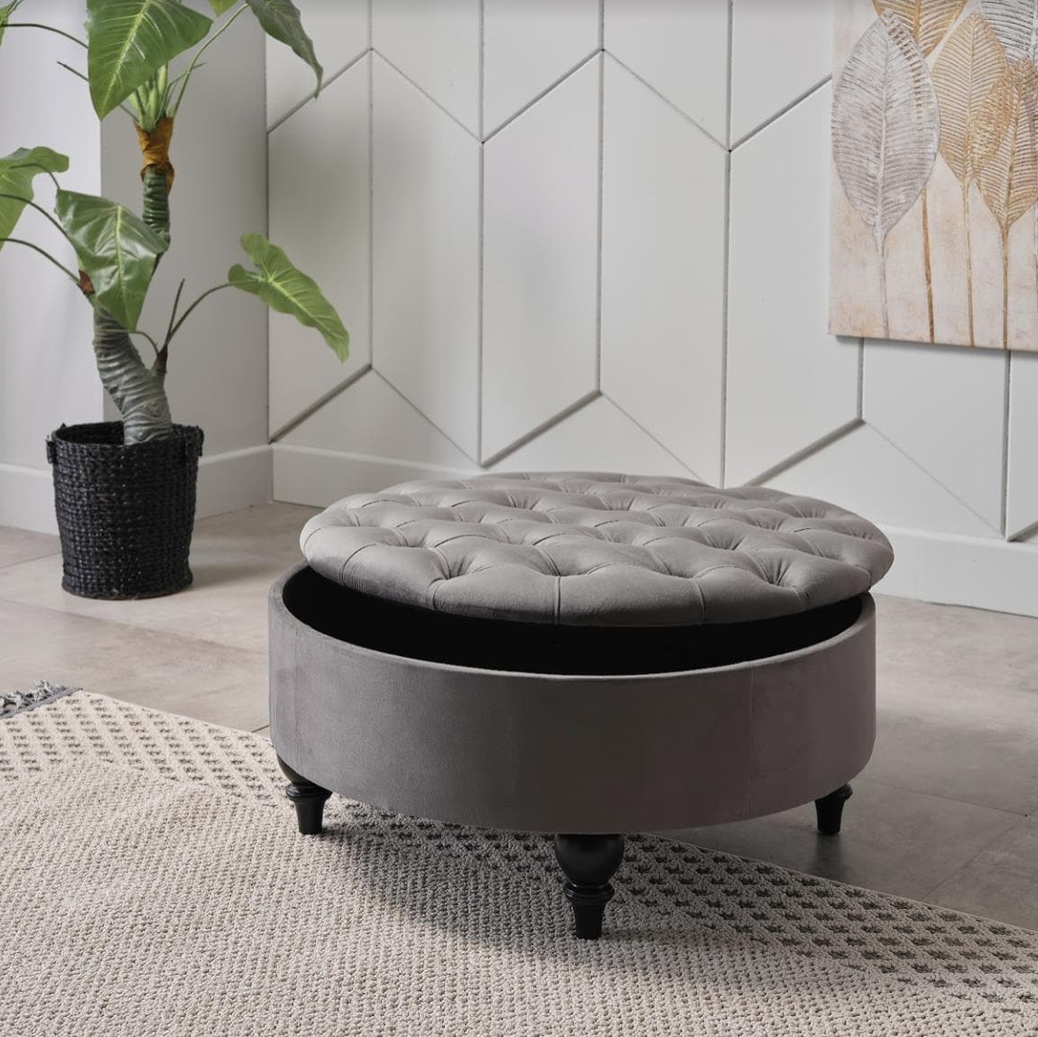 Suave Storage Ottoman - Thumbnail 4