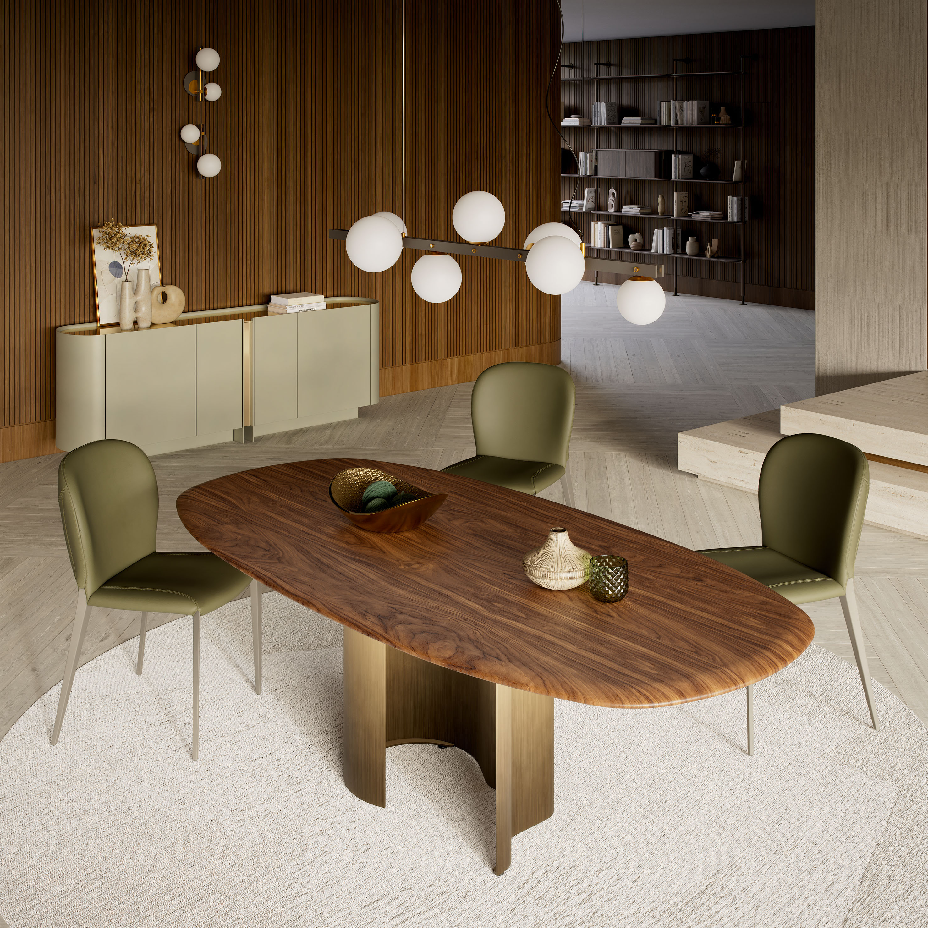 Papel Wood Dining Table - Thumbnail 2