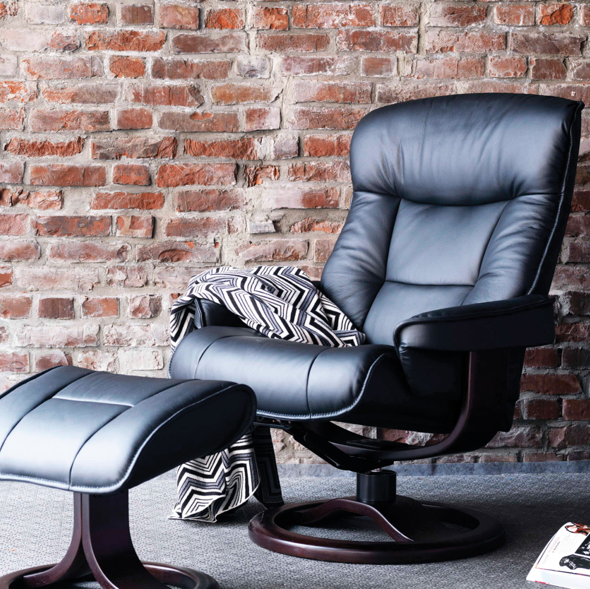 Fjords Bergen R Recliner & Foot Stool by Fjords