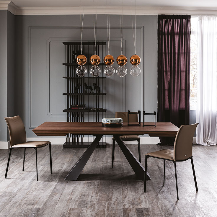 Cattelan Italia Eliot Wood Drive Dining Table