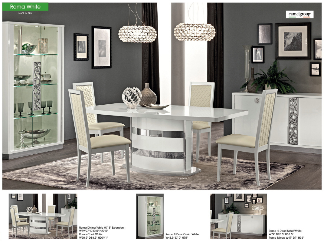 Roma Dining Table w/18" Extension - Thumbnail 5